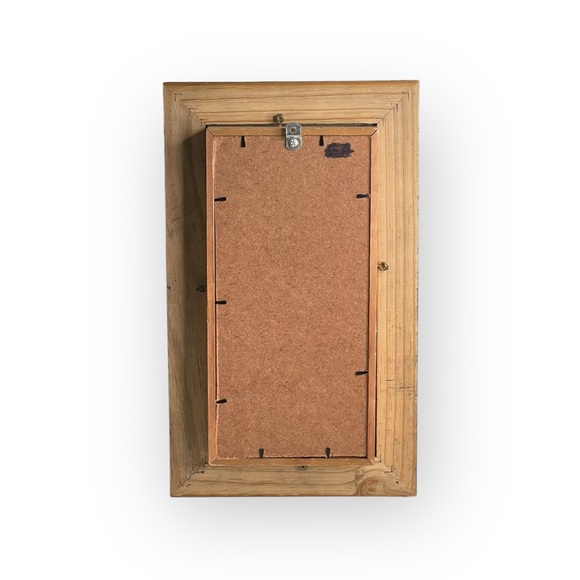 Vintage: African Art Decor Shadow Box 𒀭Ornate Carved Wood 𒀭Beaded Figurines 𒀭 - Picture 11 of 16